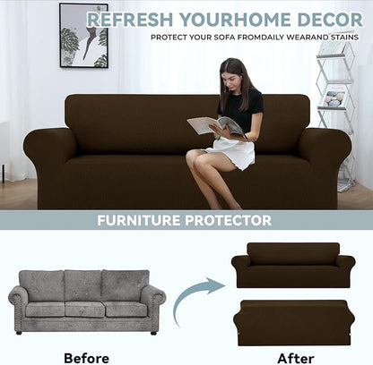 LURKA Stretch Sofa Slipcovers 1 Piece Couch Covers - Image 3
