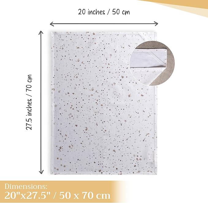 Maison d' Hermine Kitchen Towels Set of 3 100% Cotton 27.50" x 20" Reusable - Image 4