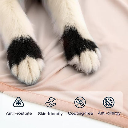 Zonli Premium Cooling Blanket for Dogs-Lightweight Fluffy Pet Throw & Bed Cover - Image 5