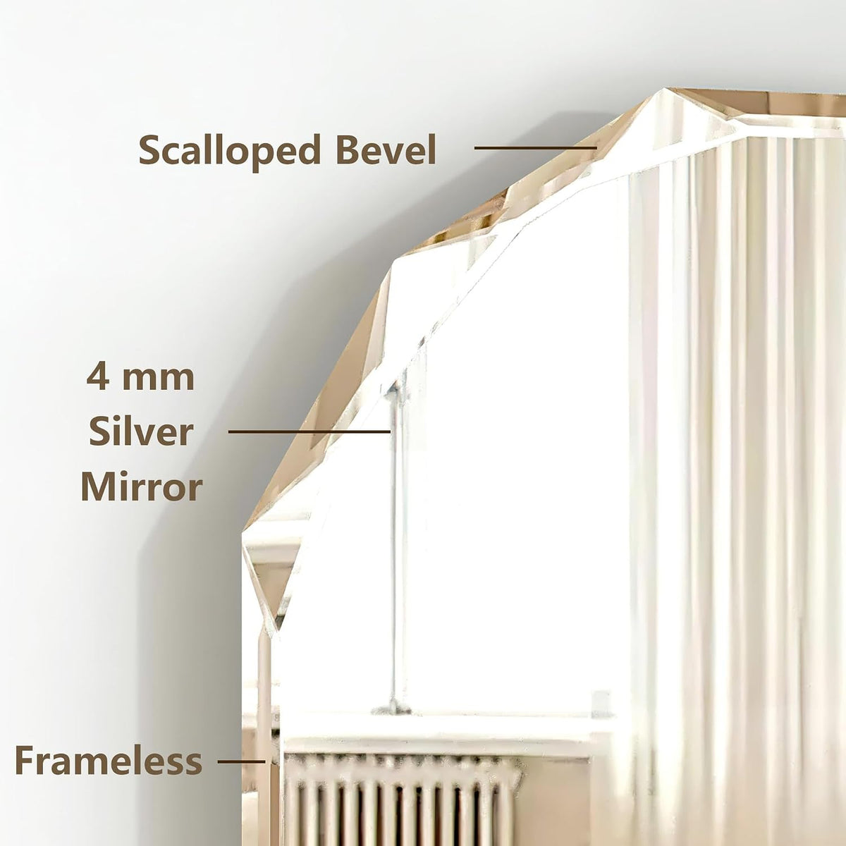 23.5x27.5 inch bathroom mirrors for over sink, round, package contents