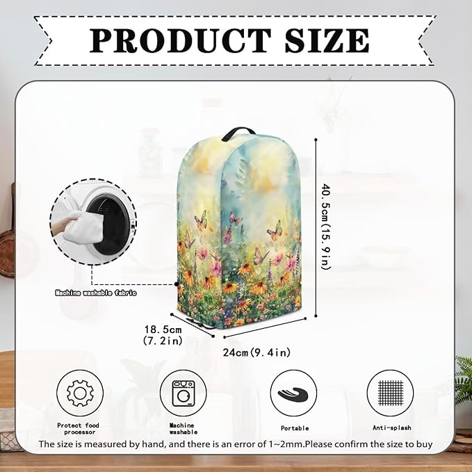Daisy Floral Butterfly Drawstring Blender Cover Kitchen Appliance Anti - Image 6