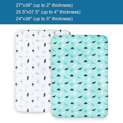 SPRINGSPIRIT Pack and Play Sheets, Pack n Play Sheets Ultra Soft, Mini Crib - Image 5