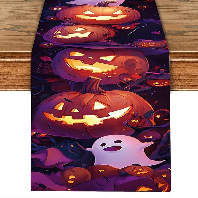 Halloween Table Runner – 13x72 Inch Festive Table Decor - Image 2