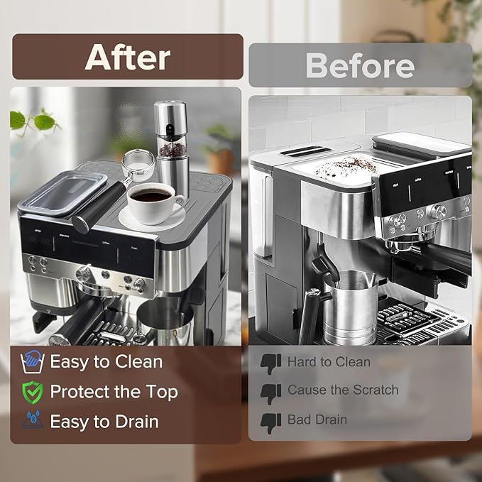 Top Mat for Ninja Luxe Cafe Espresso Machine ES601 ES701, Protects Top Surface - Image 2