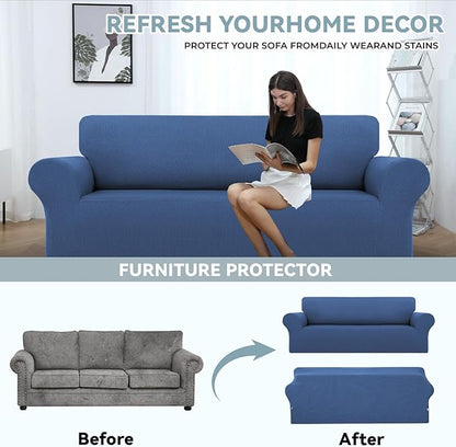 LURKA Stretch Sofa Slipcovers 1 Piece Couch Covers - Image 3