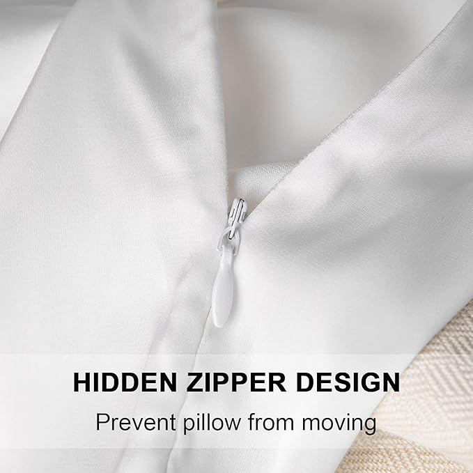2 Pcs Mulberry Silk Pillowcase for Hair and Skin, Cooling Silk Pillow Case - Image 3