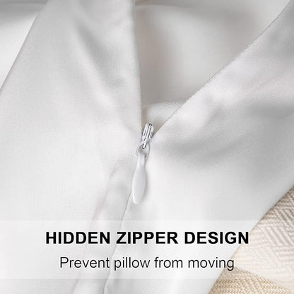 Mulberry Silk Pillowcase for Hair and Skin, Queen Size Cooling Silk Pillow Case - Image 2