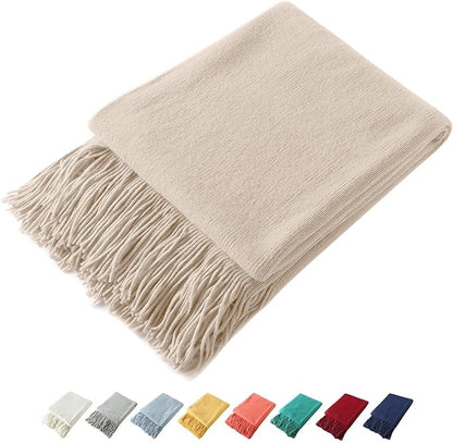 Homiest Decorative Knitted Throw Blanket by Unknown