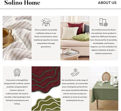 Solino Home Linen Light Natural Table Runner 90 Inches Long - Image 9