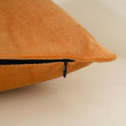 Yangest Orange Yellow Twigs Throw Pillow Cover Velvet Branches Velvet Cushion - Image 4
