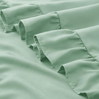 KKJIAF Ruffle Pillow Cases Queen Size Set of 2, Ruffled Pillow Covers - Image 6