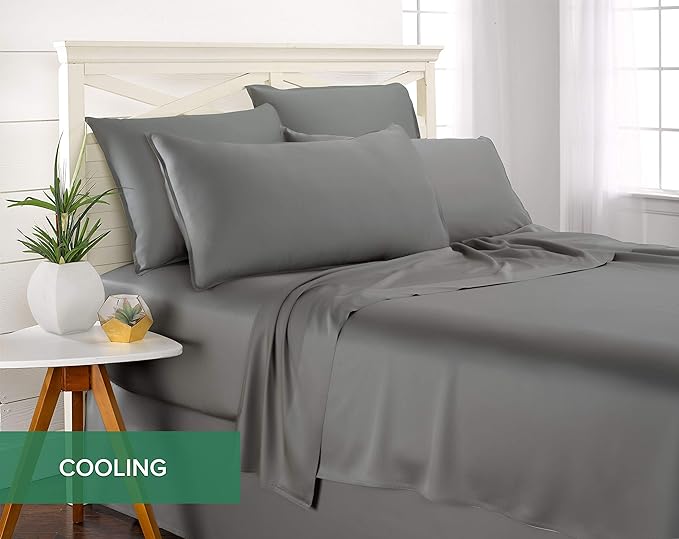 Pure Bamboo California King Sheets, Genuine 100% Organic Viscose Derived from - Image 4