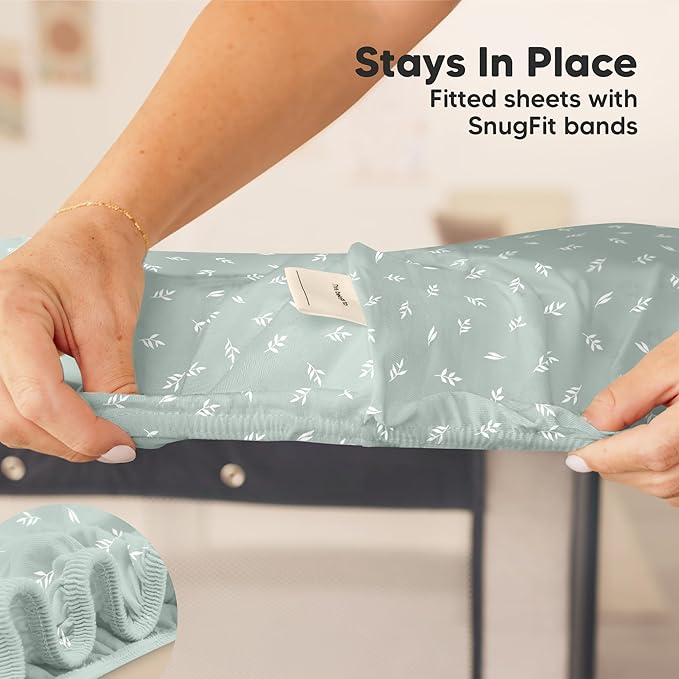 2-Pack Mini Crib Sheets Fitted - Image 6