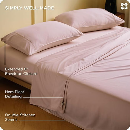 Bedsure Cooling Sheets, Rayon Derived from Bamboo & Cotton Blend, GentleSoft - Image 7