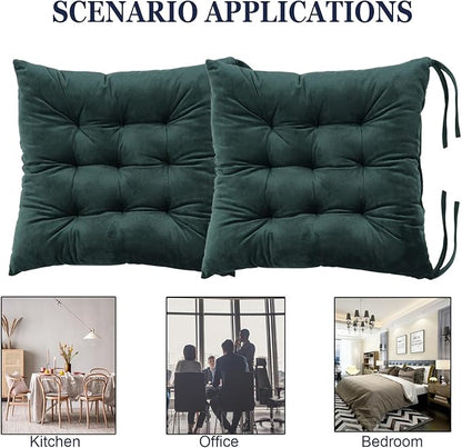 2 Pack Square Seat Cushion Chair Pads - Image 5