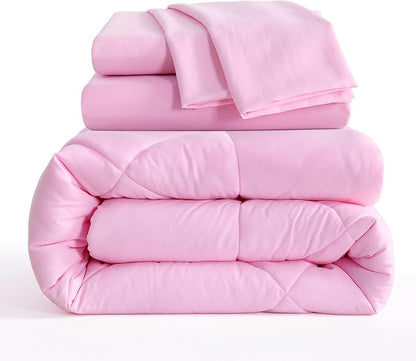 NTBAY Twin Comforter Set with Sheets, 5 Pieces Soft and Breathable Twin Bedding - Image 2