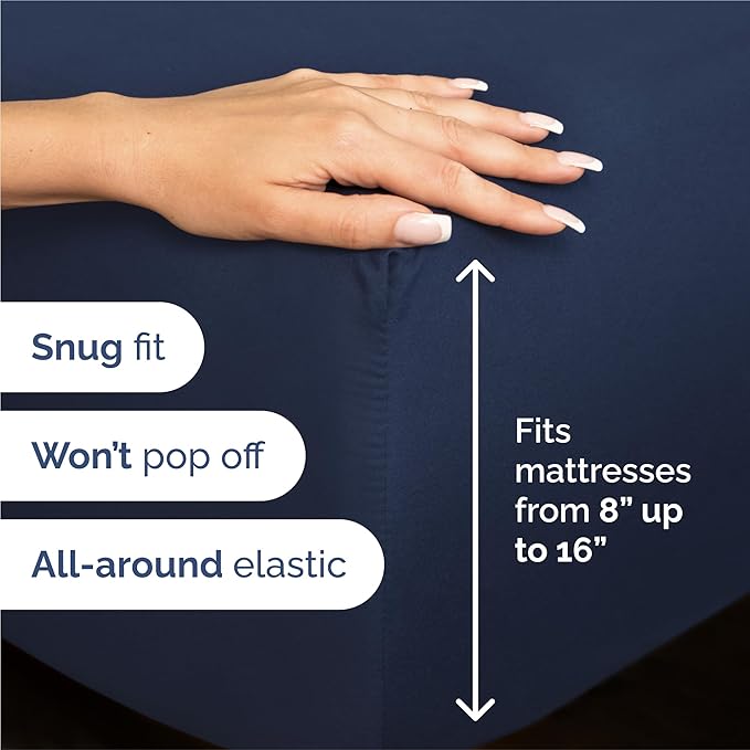 Split King Size 5 Piece Sheet Set - Image 3