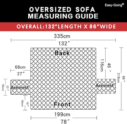 Easy-Going Reversible Oversized Couch Cover - Image 5
