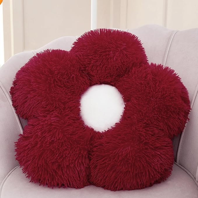 MorroMorn Flower Pillow Shaped Throw Pillows by MorroMorn