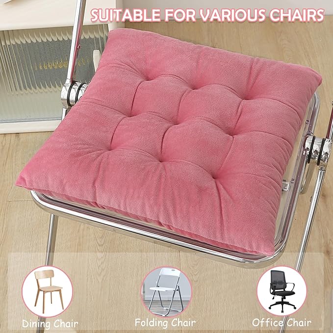 2 Pack Square Seat Cushion Chair Pads - Image 5