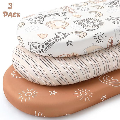 Yoofoss Bassinet Sheets for Baby, Baby Delight, Angelbliss, Soft Breathable - Image 5