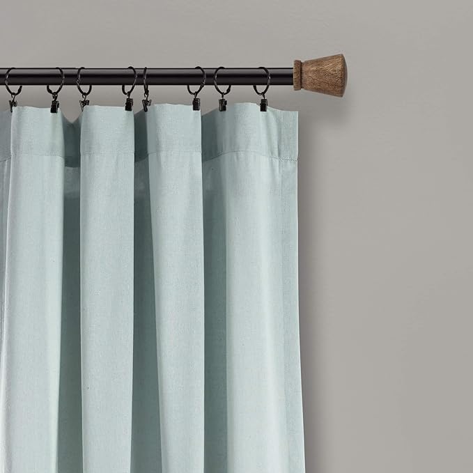 Lush Decor Linen Button Window Curtain Panel - Image 2