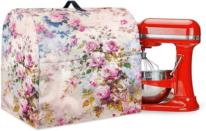 Retro Rose Print Mixer Covers Kitchen Small Appliance Dust Cover Compatible by Unknown