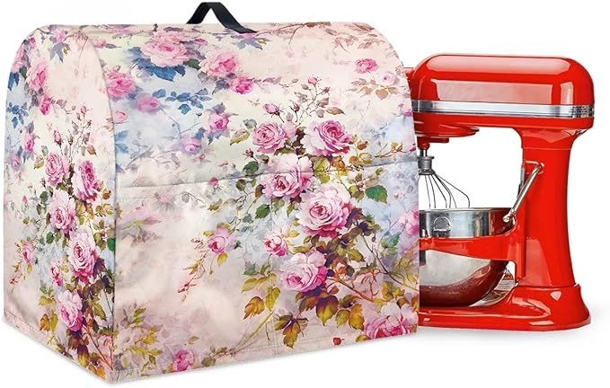 Retro Rose Print Mixer Covers Kitchen Small Appliance Dust Cover Compatible by Unknown