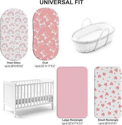 Baby Bassinet Sheets for Baby Boy Girls, Baby Delight, Angelbliss - Image 4