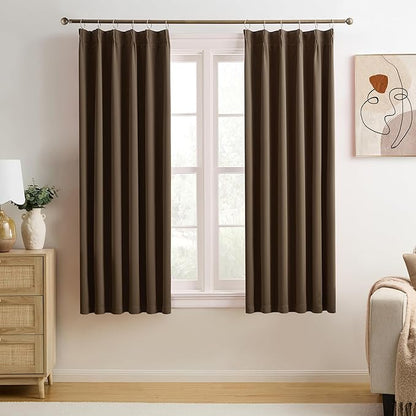 Summer Heat Blackout Curtains 72 Inches Long 6 Ft Length, Thermal Insulated by KEQIAOSUOCAI