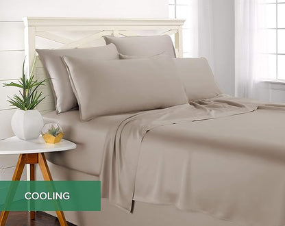 Pure Bamboo Full Sheets, Genuine 100% Organic Viscose Derived from Bamboo Bed - Image 5