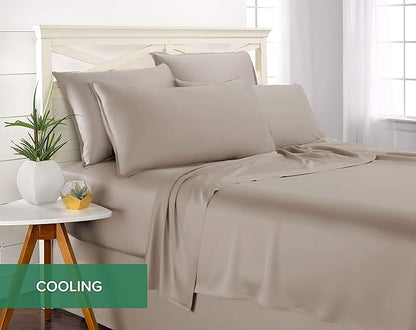 Pure Bamboo King Sheets, Genuine 100% Organic Viscose Derived from Bamboo Bed - Image 5