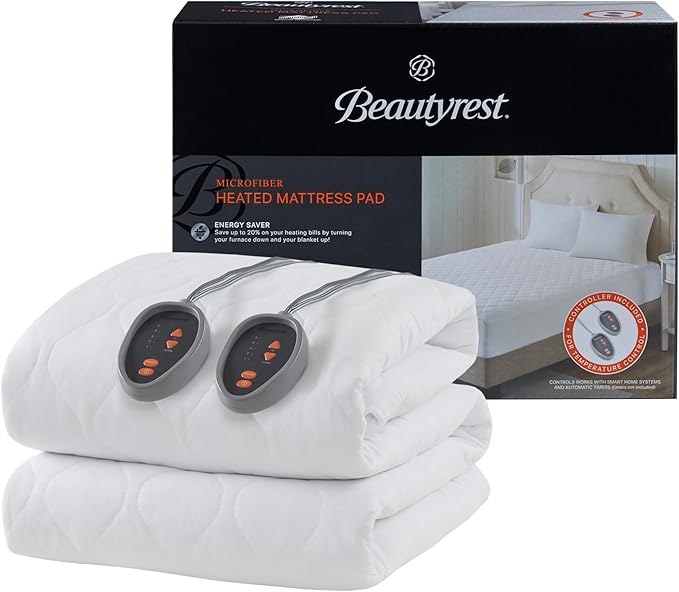 Beautyrest Cotton Blend Heated Mattress Pad Secure Comfort Technology - Image 12