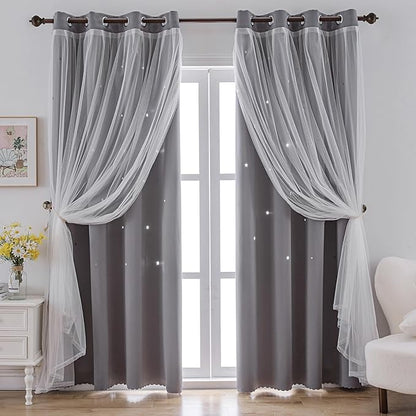 indistar Star Cutout Kids Window Blackout Curtains by indistar