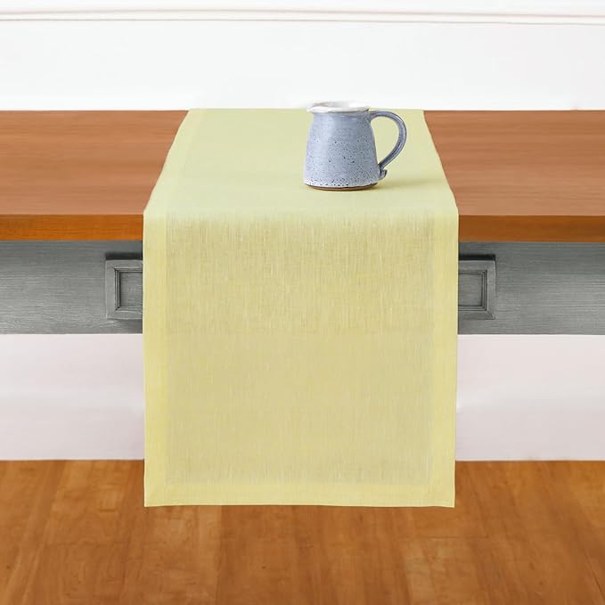 Solino Home Linen Table Runner 72 Inches Long - Image 2
