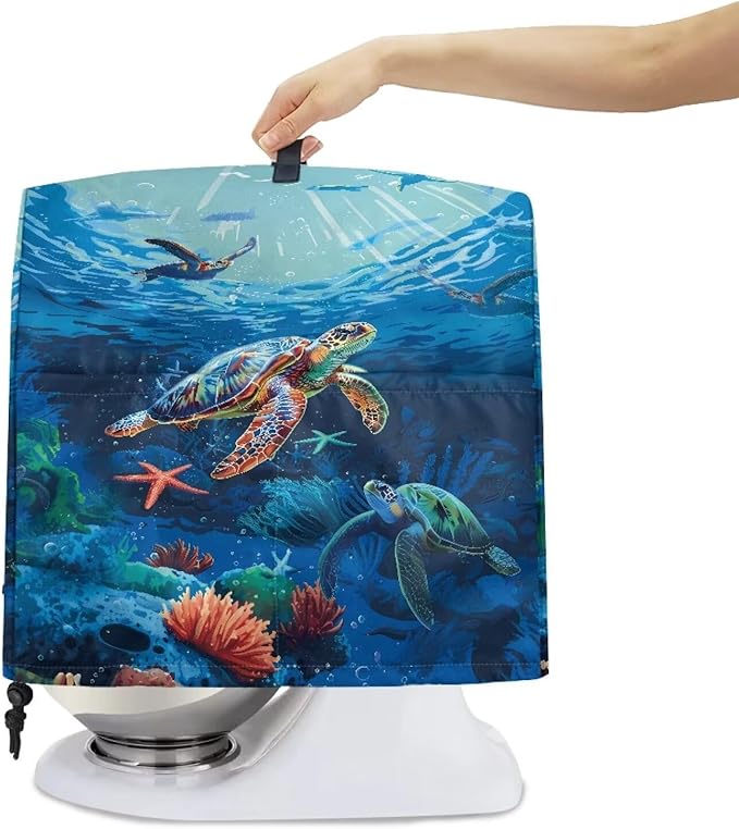 Sea Turtle Mixer Cover 4.5-5 Qt Stand Mixer Kitchen Aid Covers Counter Food - Image 4