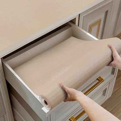 Shelf and Drawer Liner for Kitchen Cabinets Non-Adhesive, Strong Grip Non-Slip by Shinlendid