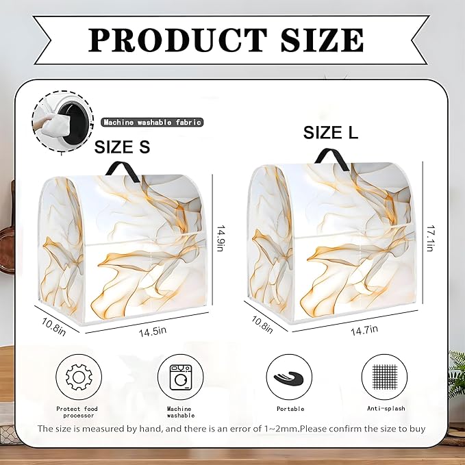 Mixer Dust Cover for 6-8 Qt Stand Mixer, Cloth Cover - Image 2
