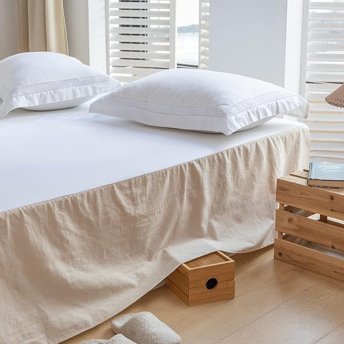 BISELINA French Linen Bed Skirt - Image 5