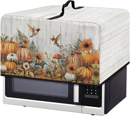 Microwave Oven Dust Cover, Thanksgiving Hummingbird Polyester Dust Cover by Unknown