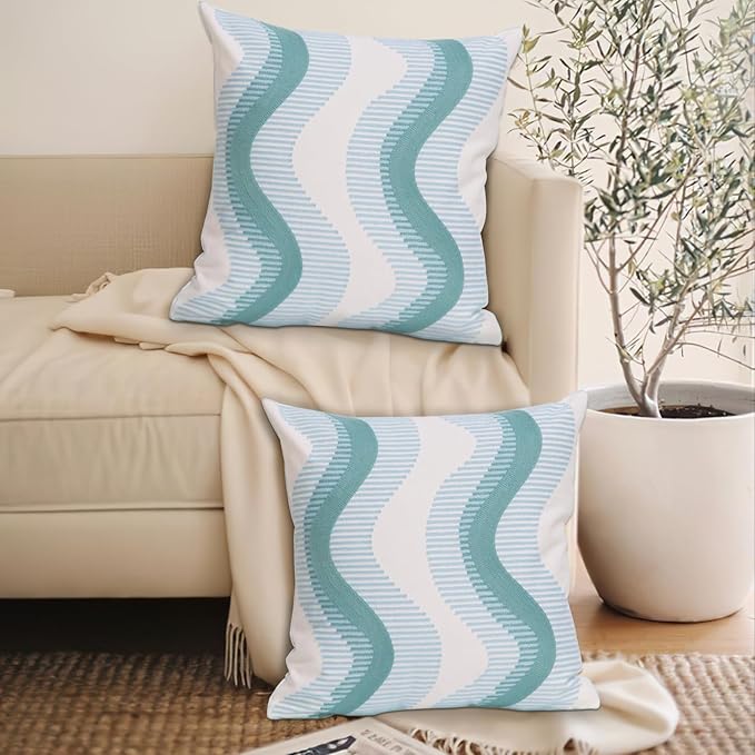 1 PCS Embroidered Throw Pillow Cover Cotton Decorative Square Cushion Cases - Image 5