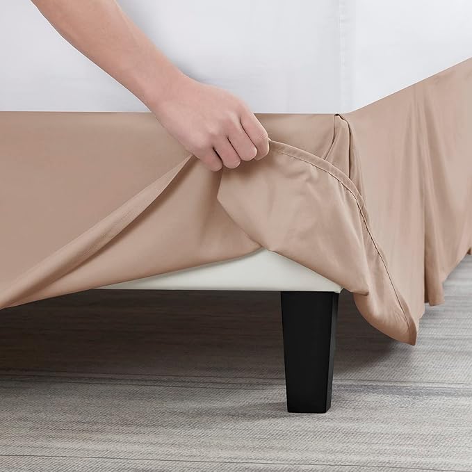 Nestl Taupe Full Bed Skirt - Image 5