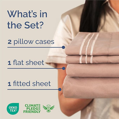 King Size 4 Piece Sheet Set - Image 2