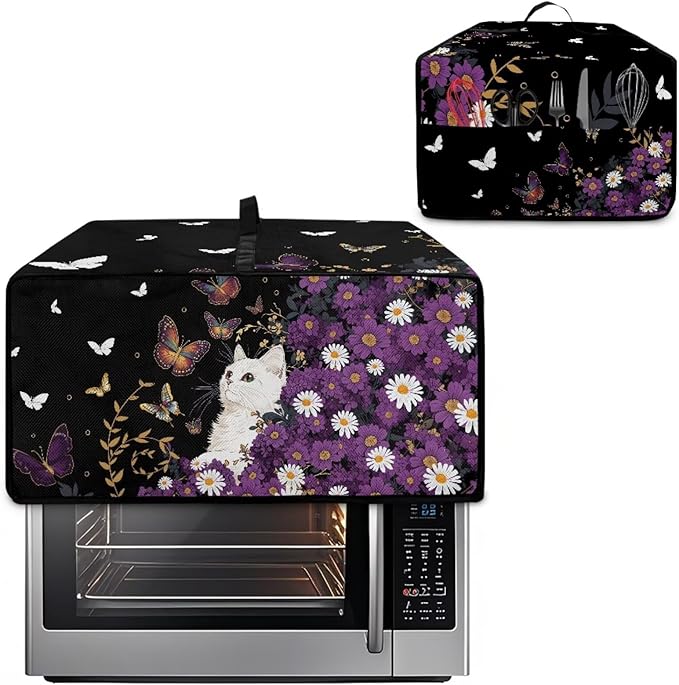 Toaster Oven Cover with Side Pockets, Dustproof Smart Microwave Convection Oven - Image 2