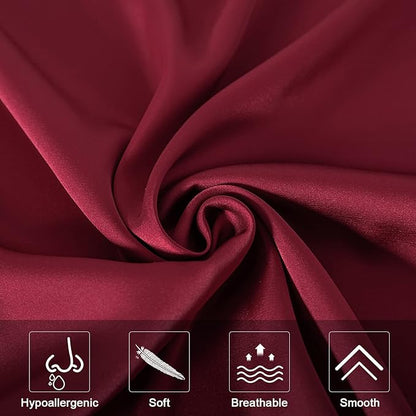 Mulberry Silk Pillowcase for Hair and Skin, Standard Size Cooling Silk Pillow - Image 3