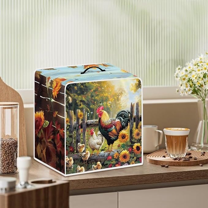 Mumeson Sunflower Coffee Maker Cover, Modern Stand Mixer Cover, Extra Large - Image 6