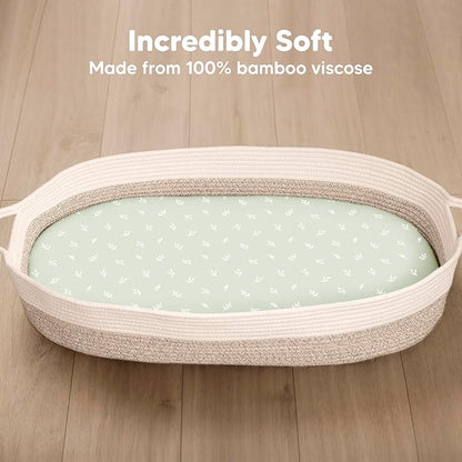 2-Pack Baby Bassinet Sheets Girl, Boy - Image 2