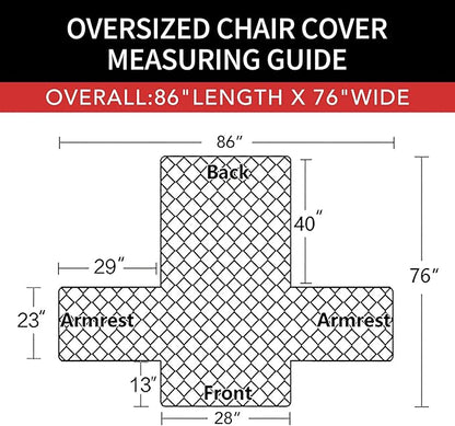 Easy-Going Oversized Chair Sofa Slipcover Reversible Sofa Cover Water Resistant - Image 6