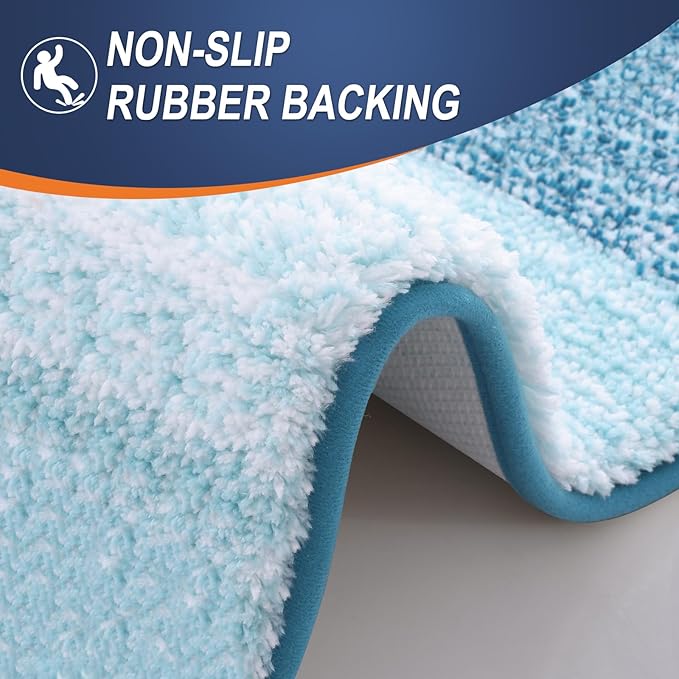 OLANLY Bathroom Rugs Mat 24x16, Extra Soft Absorbent Microfiber Bath Rugs - Image 5
