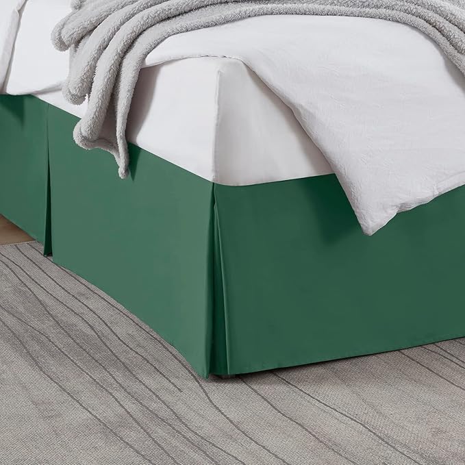 Nestl Hunter Green Twin XL Bed Skirt by Nestl